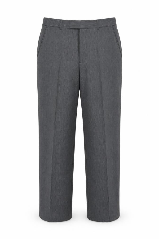 Burton  Womens Grey Striped Polyester Trousers  Size 36 L30 in Regular