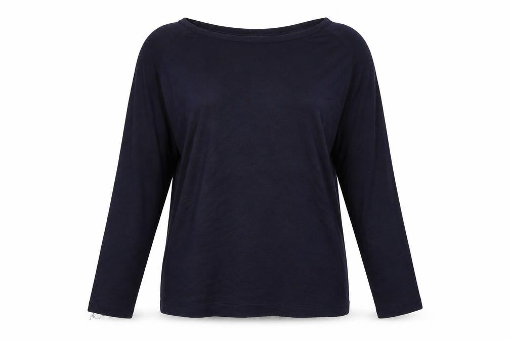 Topshop Womens Blue Round Neck  Viscose Pullover Jumper Size 10