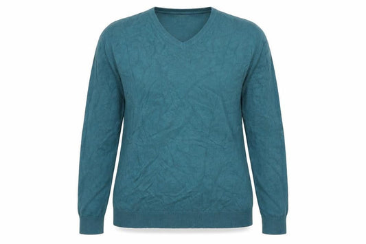 Zara Womens Green V-Neck   Pullover Jumper Size M