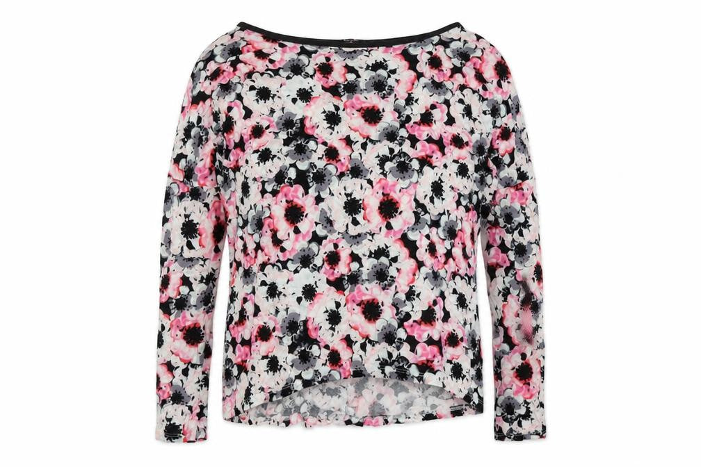 George Womens Multicoloured Floral Viscose Basic Blouse Size 8 Round Neck