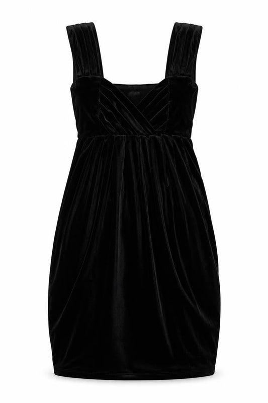 H&M Womens Black  Polyester Mini  Size M  V-Neck