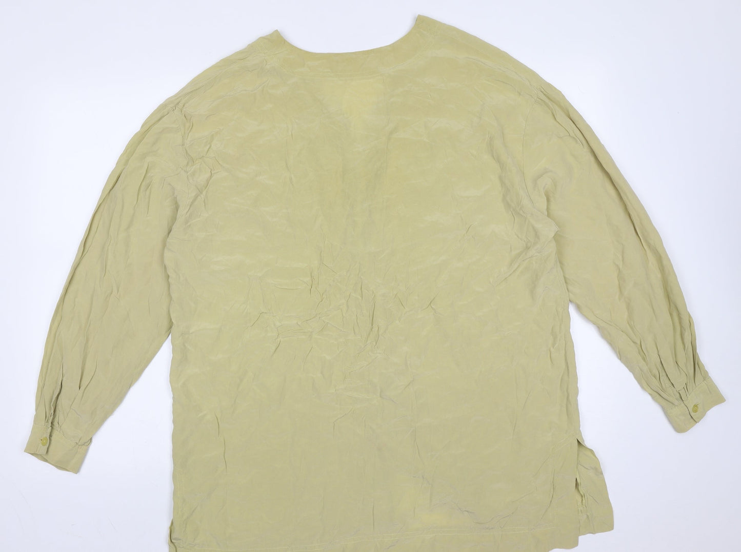 NEXT Womens Beige  Polyester Blend Basic Blouse Size M V-Neck