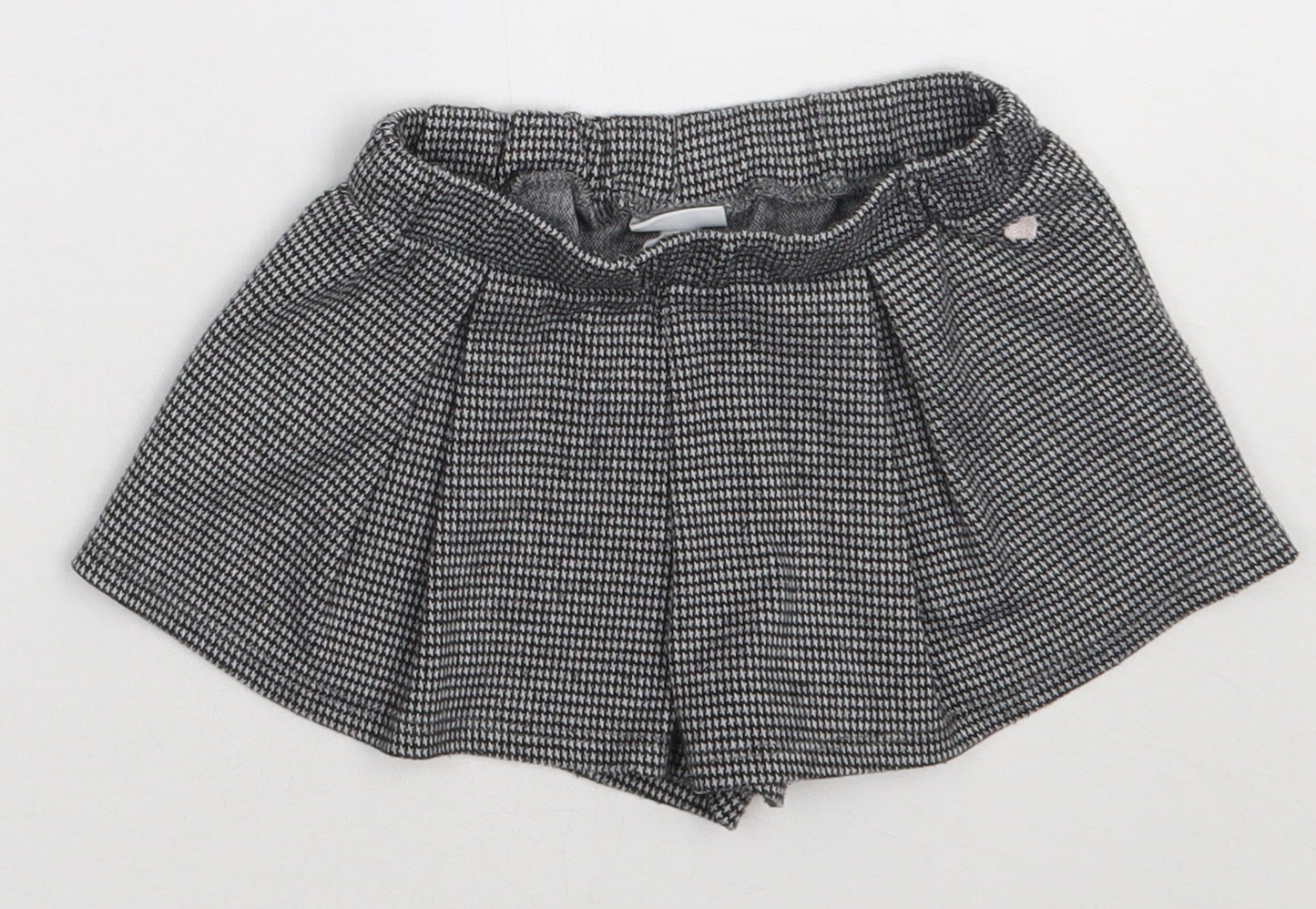 Fagottino Girls Black  Polyester Skater Skort Size 2 Years  Regular Pull On