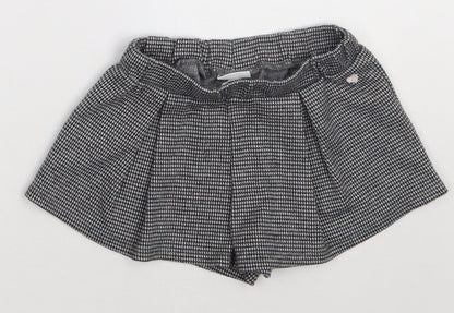 Fagottino Girls Black  Polyester Skater Skort Size 2 Years  Regular Pull On