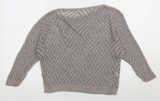 Preworn Womens Brown  Viscose Pullover Sweatshirt Size S  Pullover