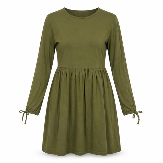 Wednesday Girl Womens Green  Viscose A-Line  Size XS  Crew Neck Pullover