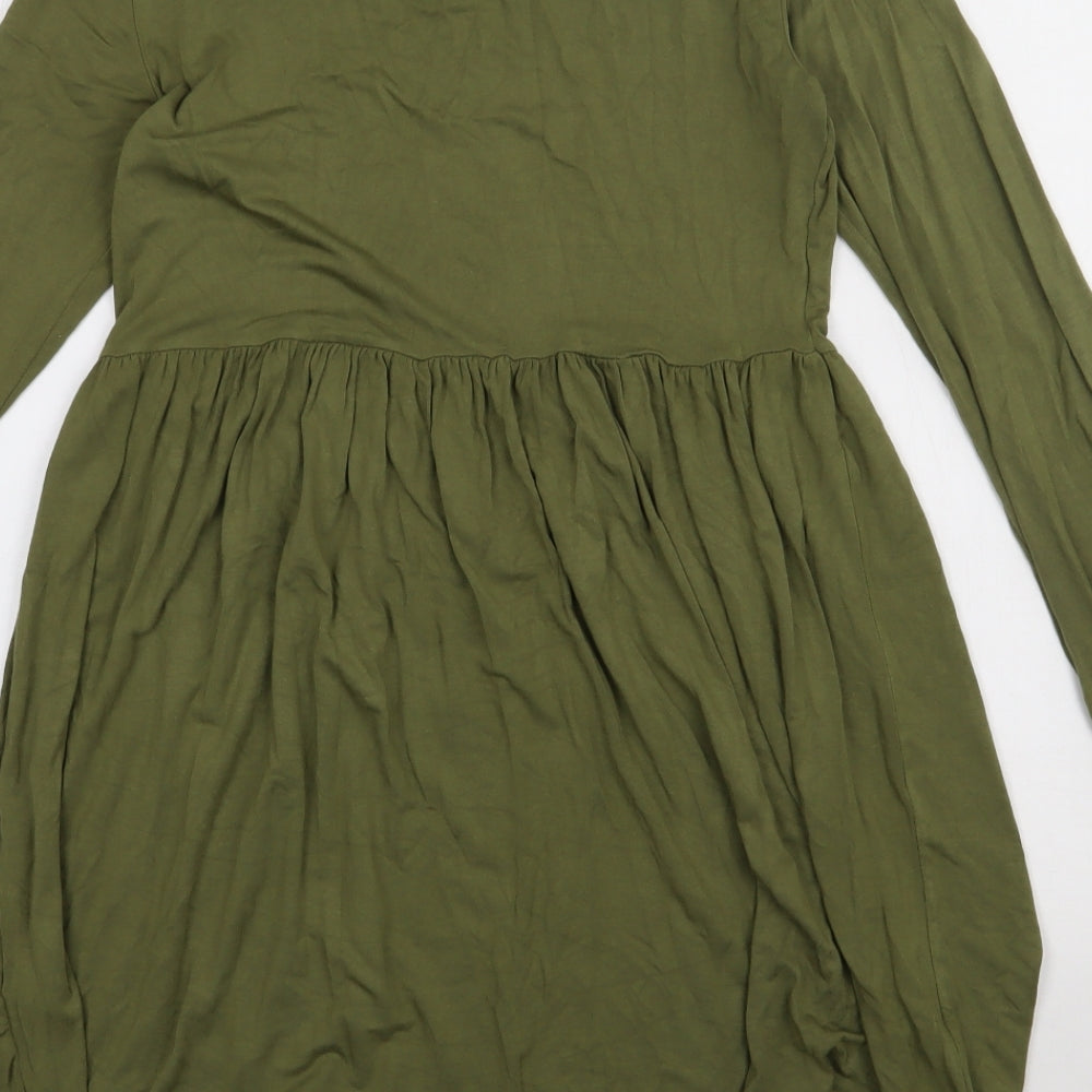 Wednesday Girl Womens Green  Viscose A-Line  Size XS  Crew Neck Pullover