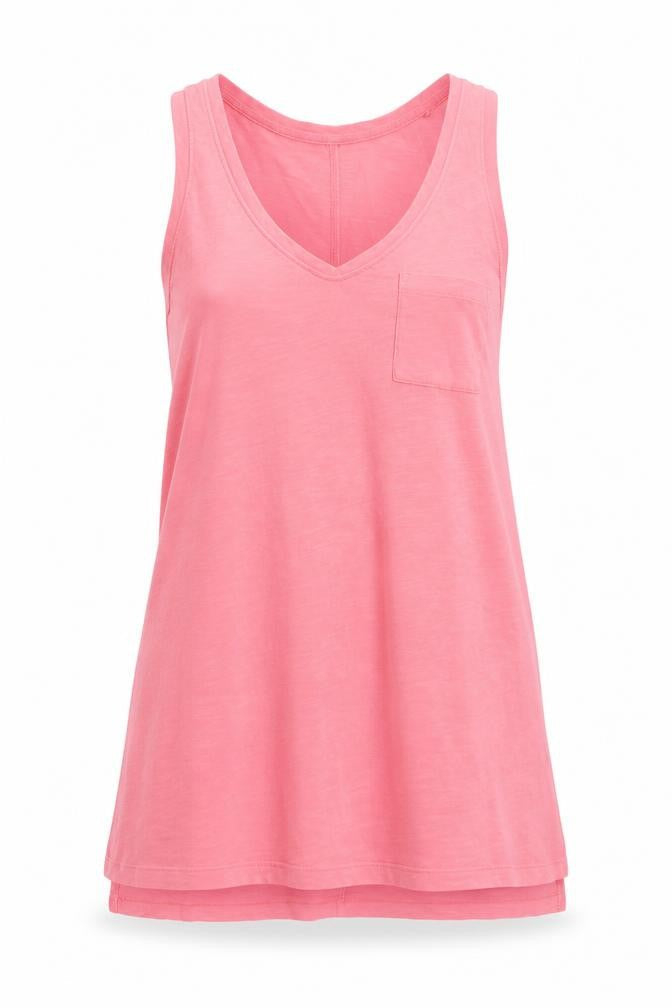 NEXT Womens Pink  Cotton A-Line  Size 10  V-Neck Pullover