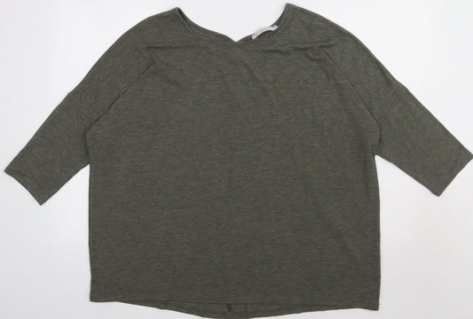 George Womens Green  Polyester Pullover Sweatshirt Size 16  Pullover