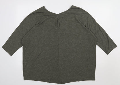Preloved George Womens Green  Polyester Pullover Sweatshirt Size 16  Pullover - Back