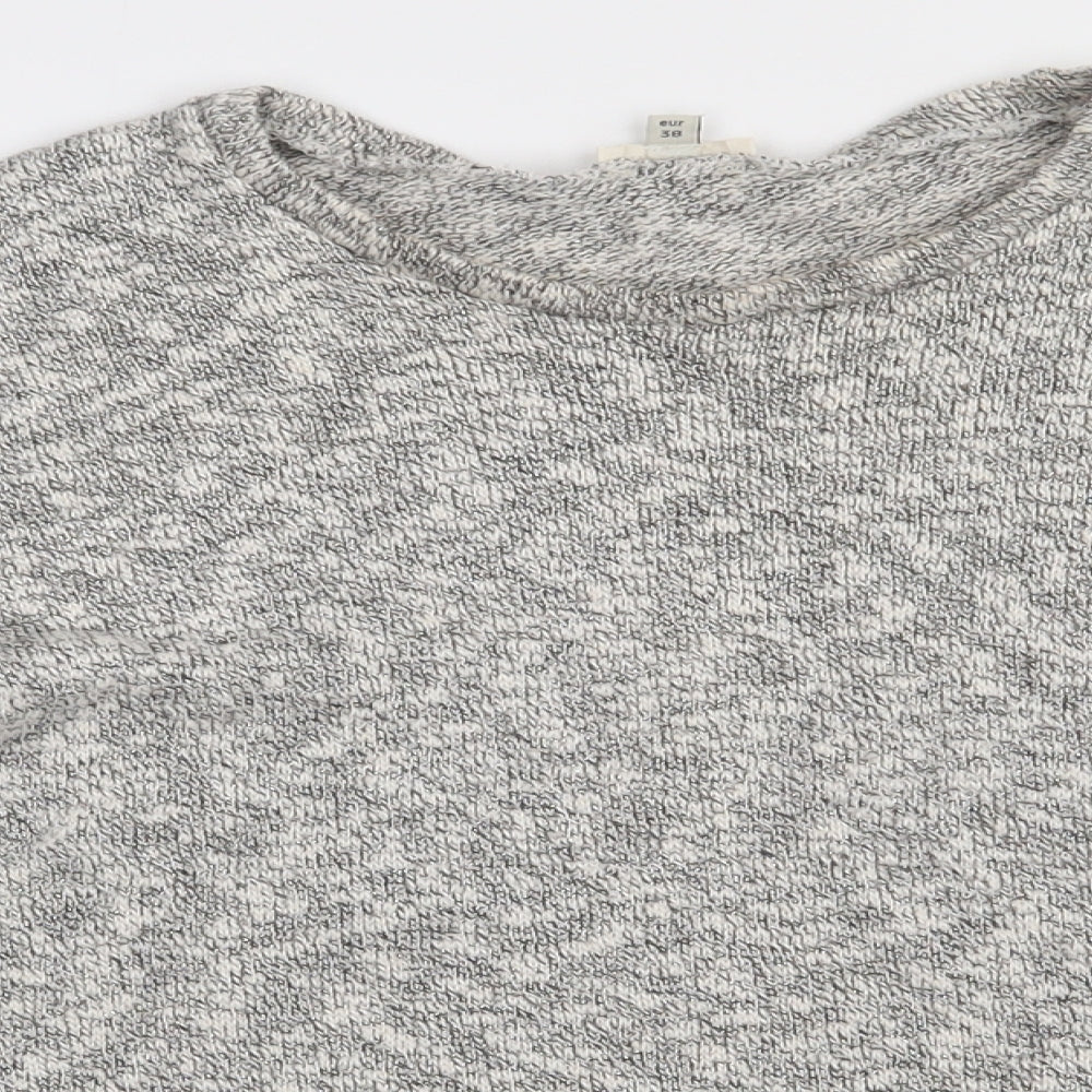 River Island Womens Beige  Cotton Pullover Sweatshirt Size 12  Pullover