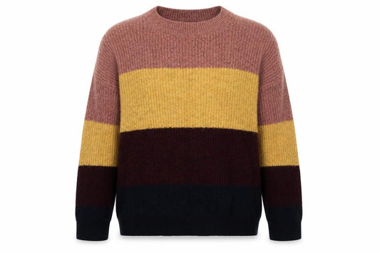 New Look Womens Multicoloured Striped Acrylic Pullover Sweatshirt Size S  Pullover