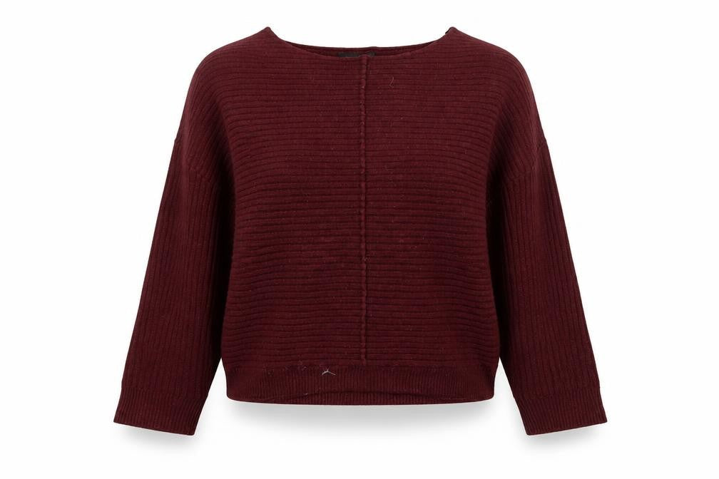 New Look Womens Purple Round Neck  Acrylic Pullover Jumper Size M