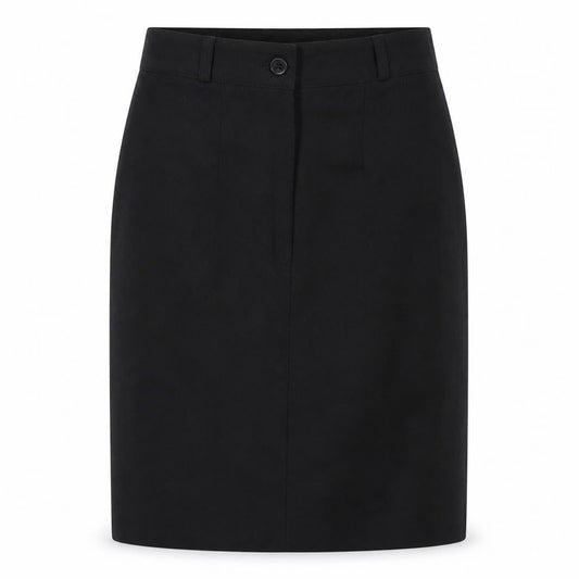 Back to Basix Womens Black  Polyester Straight & Pencil Skirt Size 10