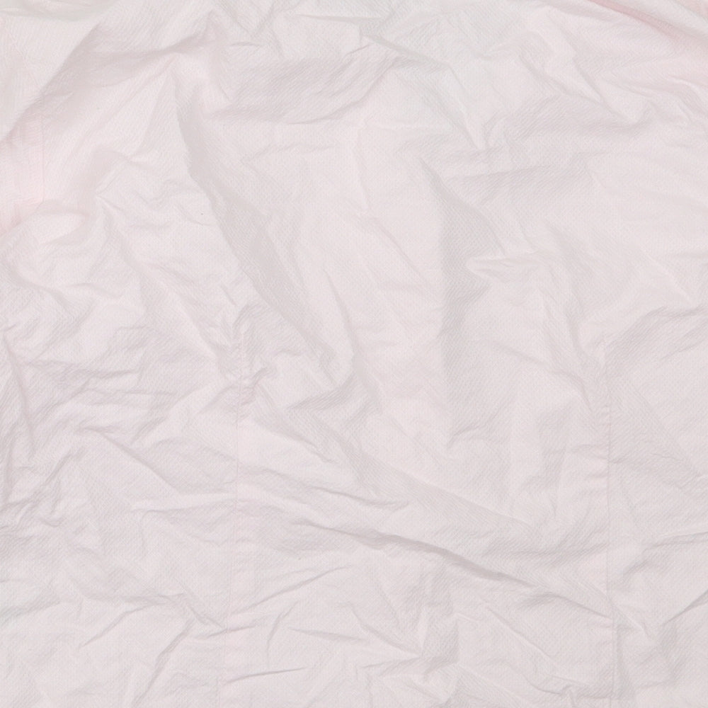 Dorothy Perkins Womens Pink  Cotton Basic Button-Up Size 16 Collared