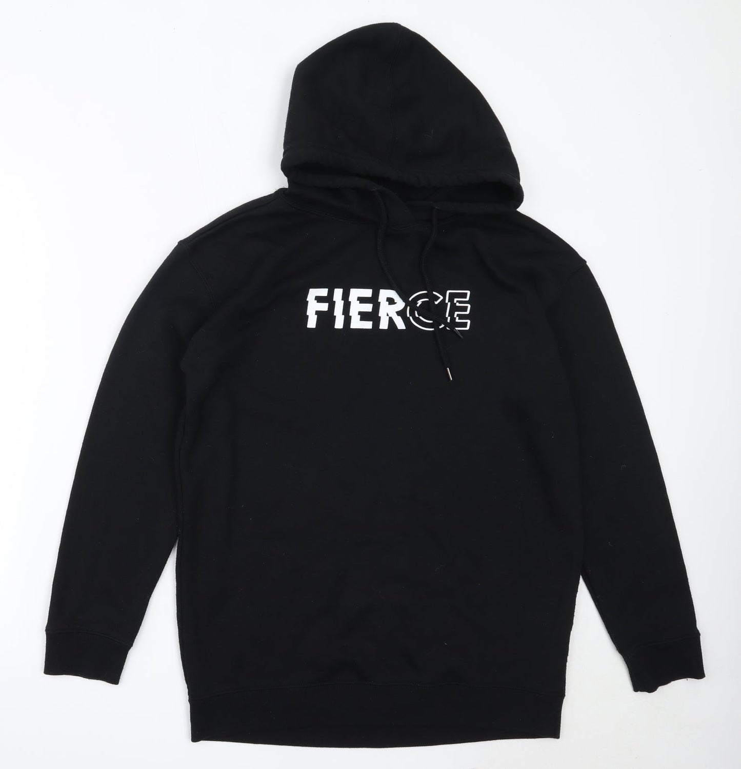 Primark Womens Black  Cotton Pullover Hoodie Size S