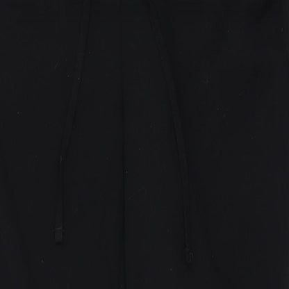 Next Womens Black  Polyester Trousers  Size 8 L27 in Regular Drawstring