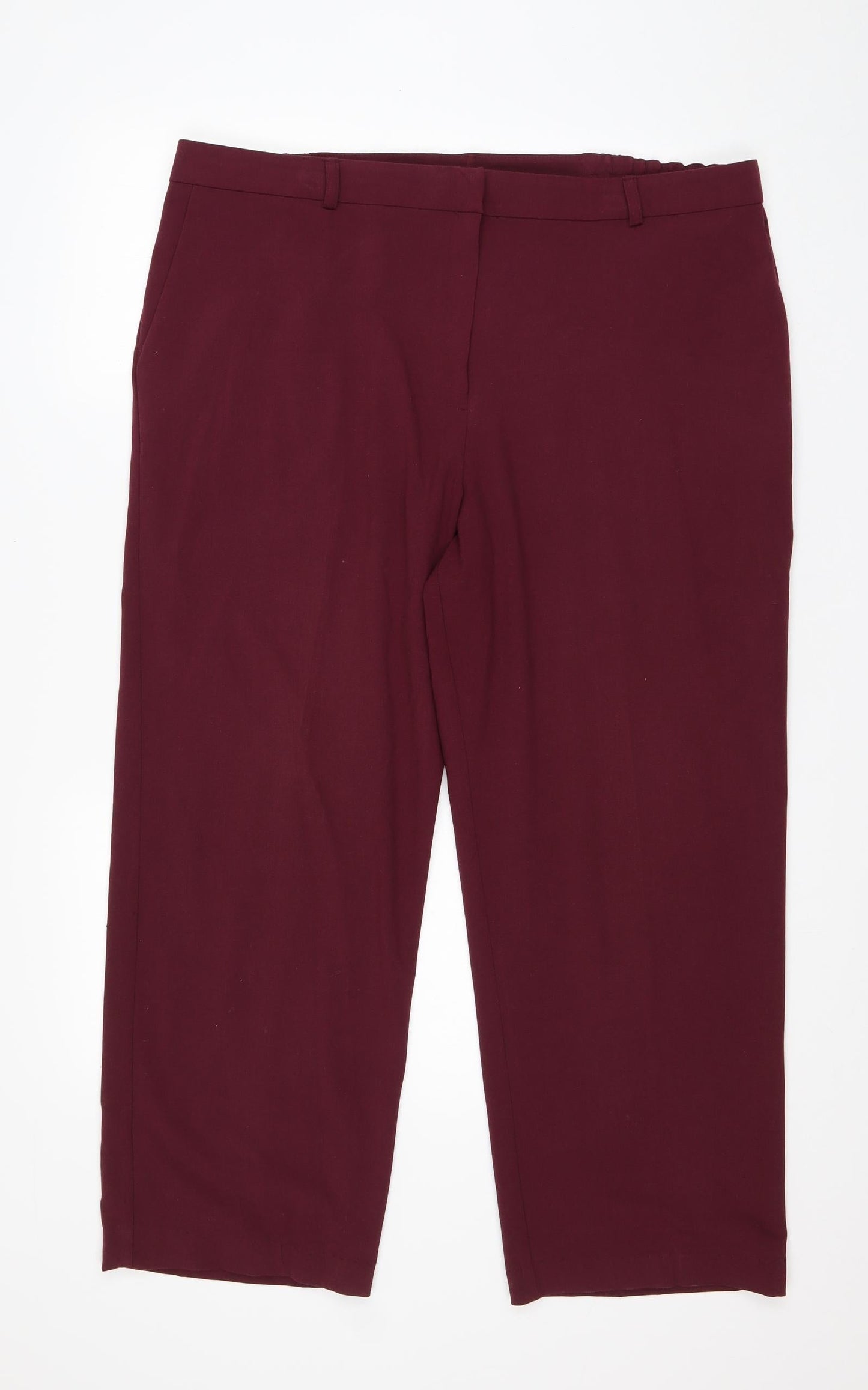Special Collection Womens Purple  Polyester Trousers  Size 18 L24 in Regular Zip