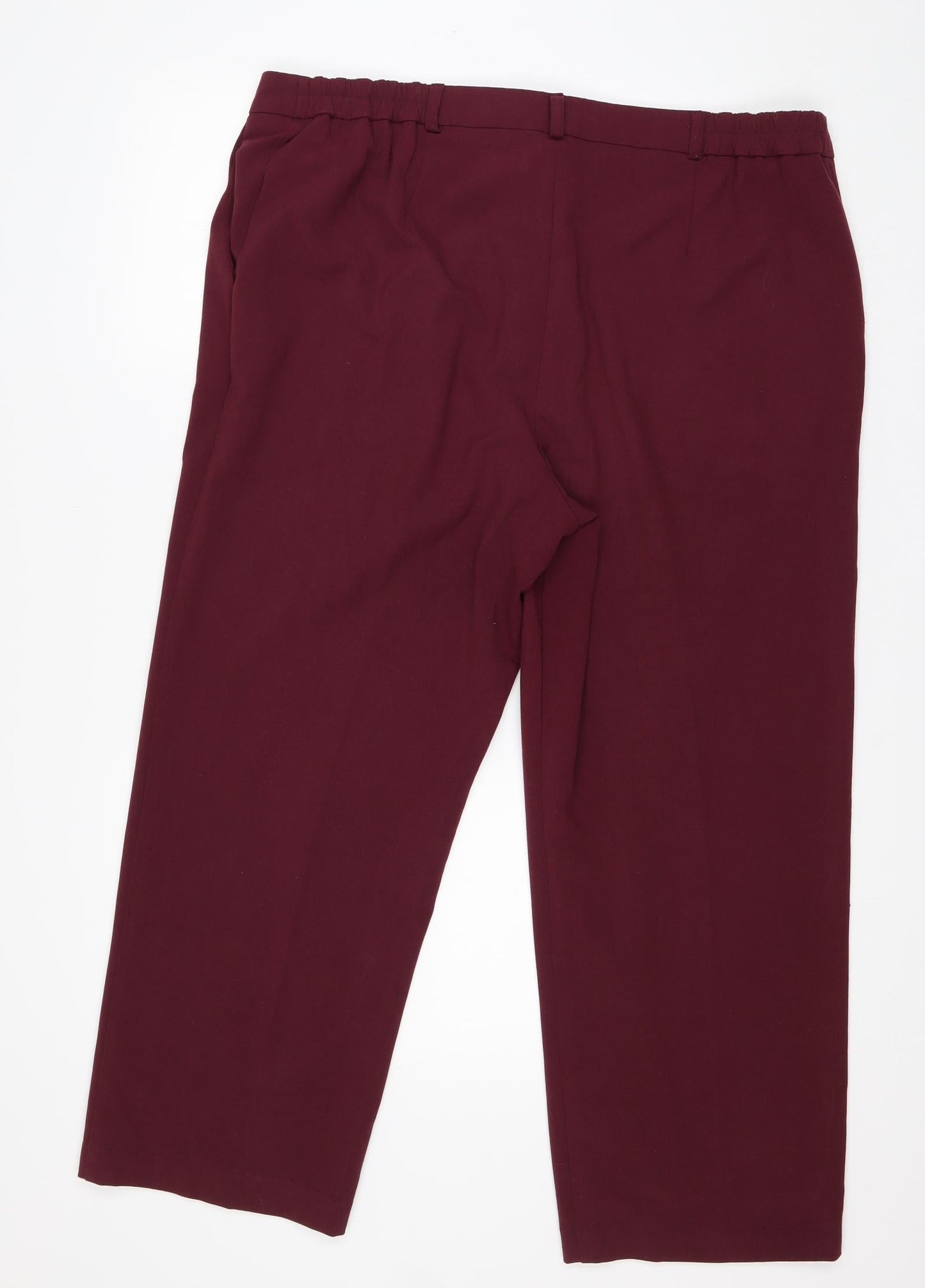 Special Collection Womens Purple  Polyester Trousers  Size 18 L24 in Regular Zip