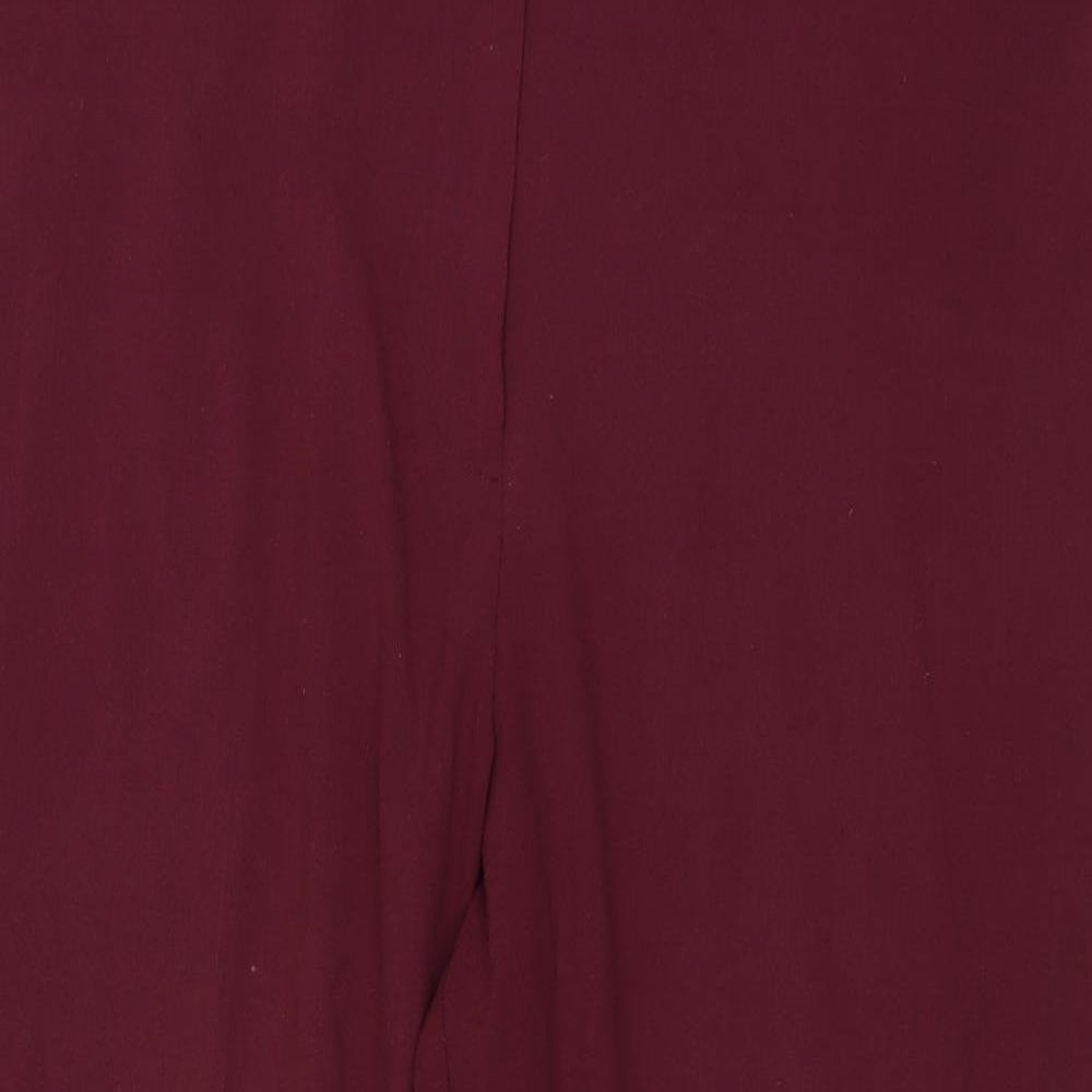Special Collection Womens Purple  Polyester Trousers  Size 18 L24 in Regular Zip