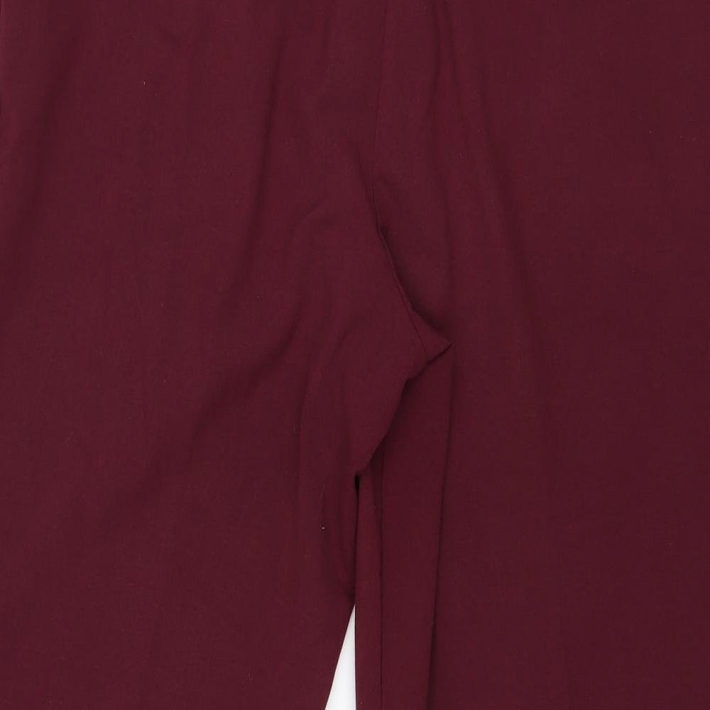 Special Collection Womens Purple  Polyester Trousers  Size 18 L24 in Regular Zip