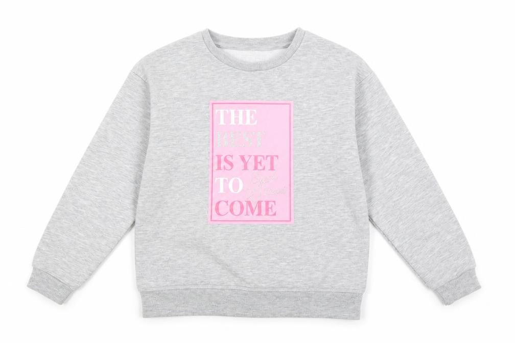 Primark Girls Grey  Cotton Pullover Sweatshirt Size 8-9 Years