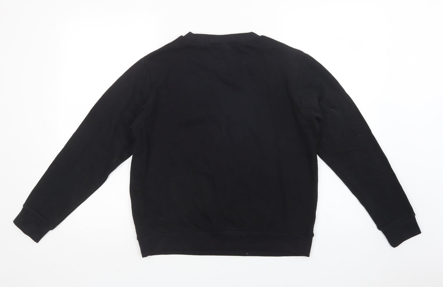 ASOS Womens Black  Cotton Pullover Sweatshirt Size 8