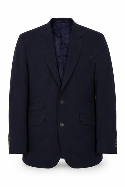 europa Mens Blue  Polyester Jacket Blazer Size 38