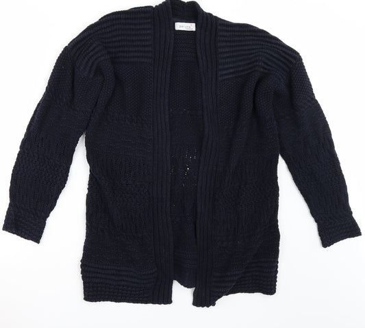 Per Una Womens Blue V-Neck  Acrylic Cardigan Jumper Size S