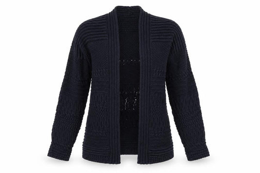 Per Una Womens Blue V-Neck  Acrylic Cardigan Jumper Size S