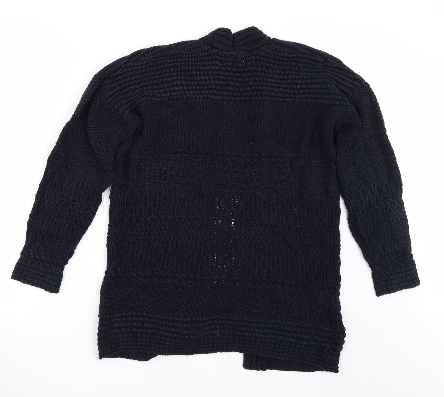 Per Una Womens Blue V-Neck  Acrylic Cardigan Jumper Size S