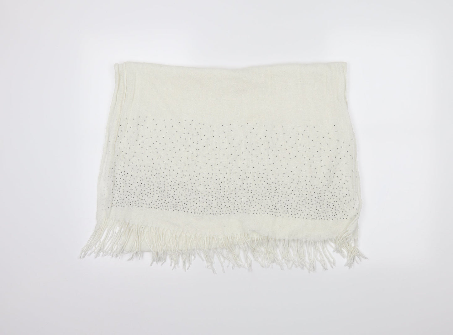 Preworn Womens Ivory  Cotton  Shawl/Wrap