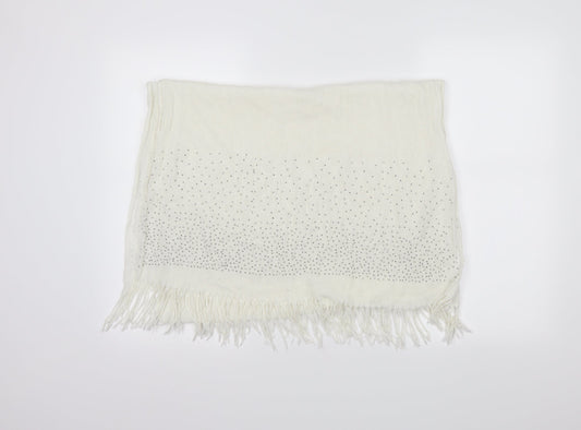 Preworn Womens Ivory  Cotton  Shawl/Wrap