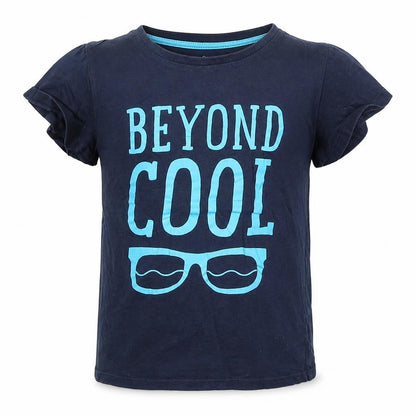 TEX Boys Blue  Cotton Basic T-Shirt Size 5-6 Years Crew Neck Pullover - Beyond Cool