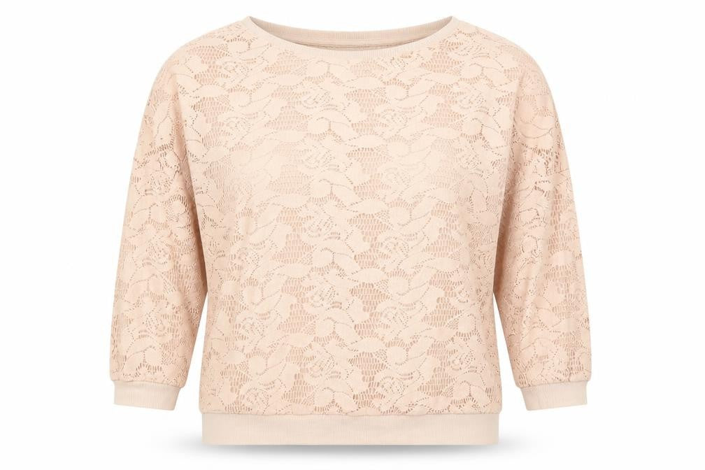 Atmosphere Womens Pink Round Neck Floral Polyester Pullover Jumper Size 12