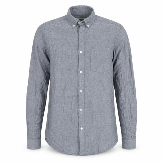 Cedarwood State Mens Grey Cotton Button-Up Size XS Collared Button - Chest Pocket
