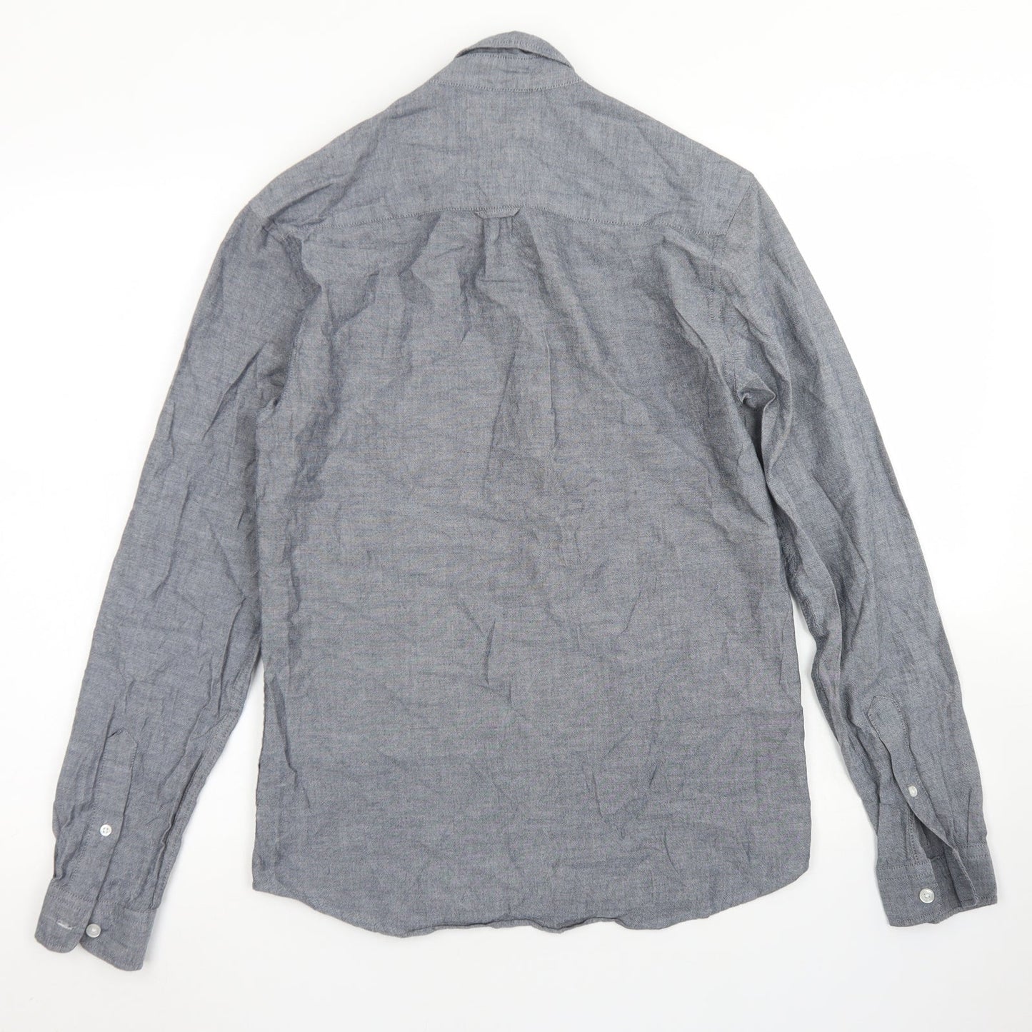 Cedar Wood State Mens Grey  Cotton  Button-Up Size XS Collared Button - Chest Pocket