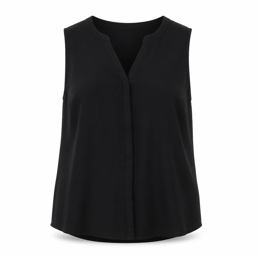 Apt9 Womens Black  Polyester Basic Blouse Size XL V-Neck