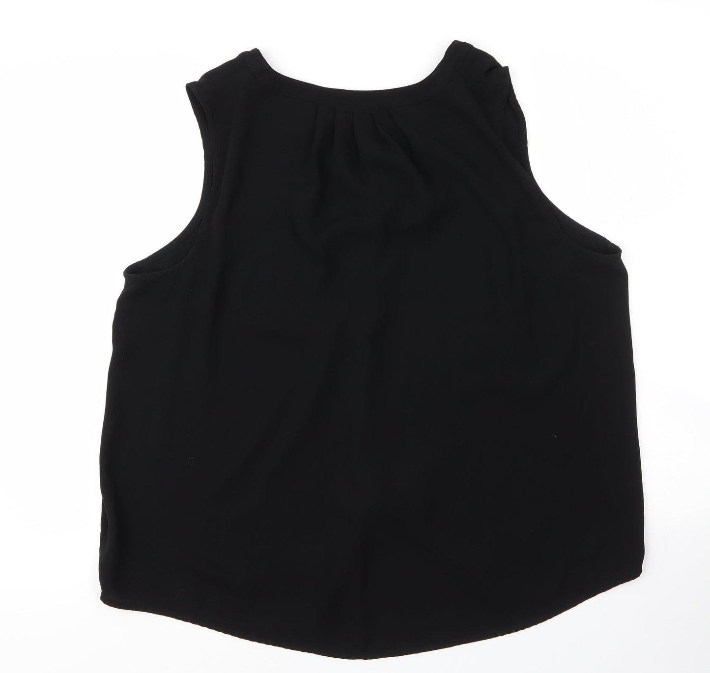 Apt9 Womens Black  Polyester Basic Blouse Size XL V-Neck