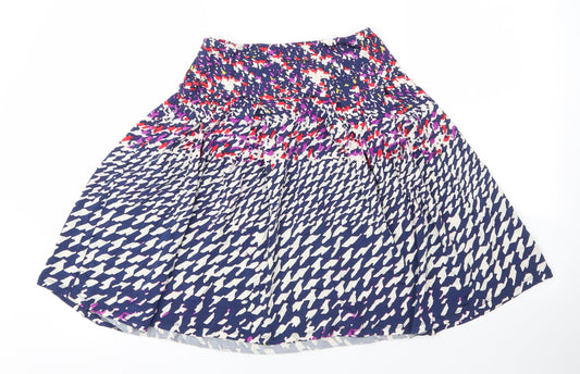 Leota Womens Blue  Elastane A-Line Skirt Size XS