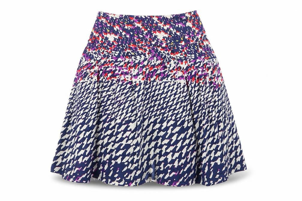 Leota Womens Blue  Elastane A-Line Skirt Size XS