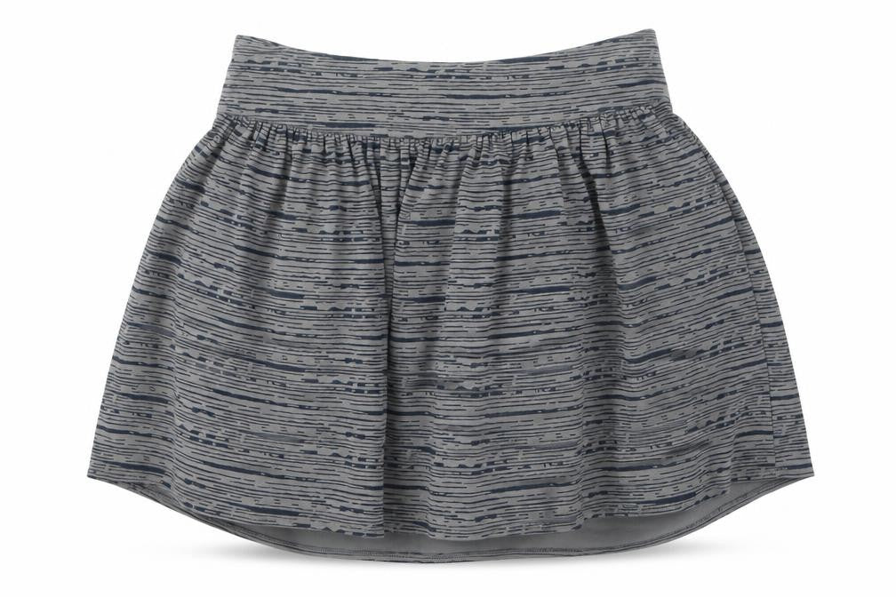 Gap Womens Grey Striped Polyester A-Line Skirt Size S