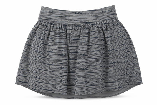 Gap Womens Grey Striped Polyester A-Line Skirt Size S