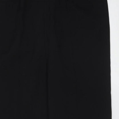 Bonmarché Womens Black Polyester Trousers Size 14 L27 in Regular