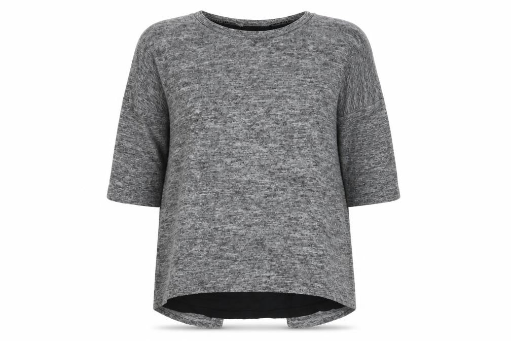 With Love Womens Grey Round Neck  Polyester Pullover Jumper Size 14