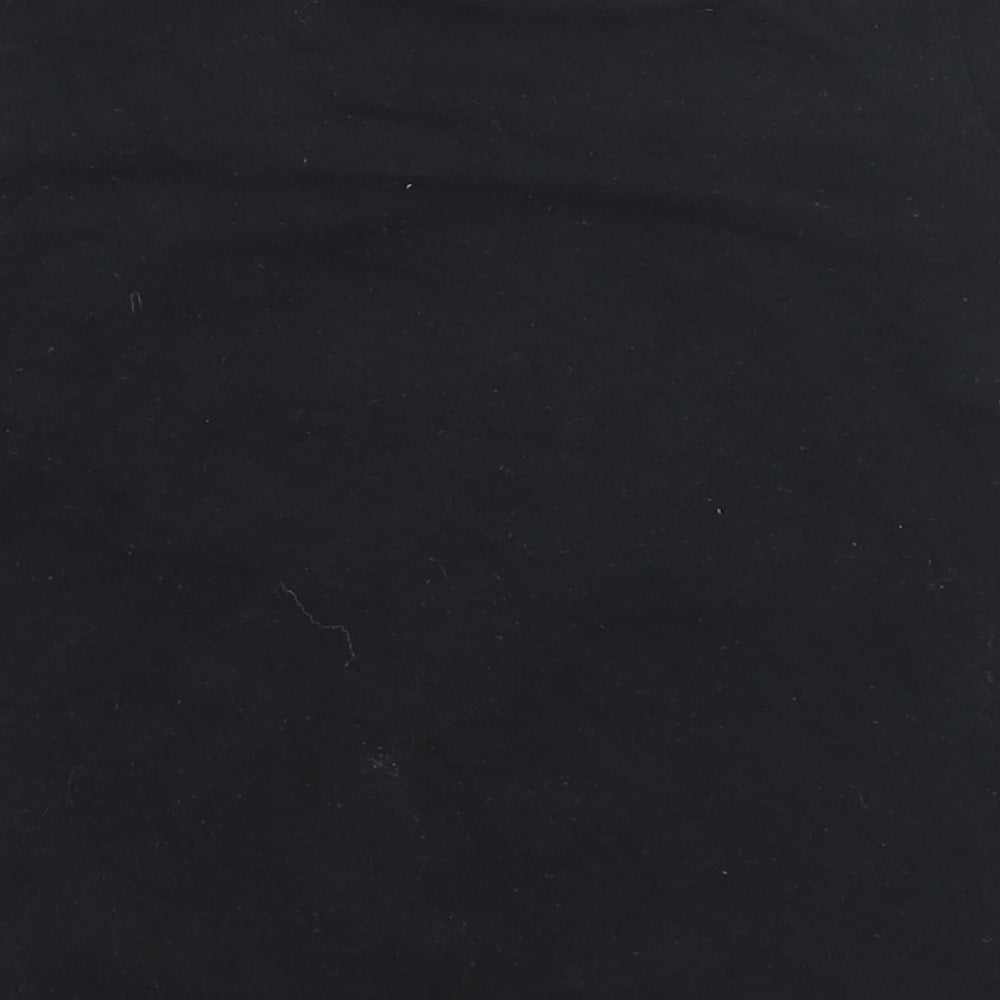 B&M Boys Black  Cotton Basic T-Shirt Size 5-6 Years Round Neck