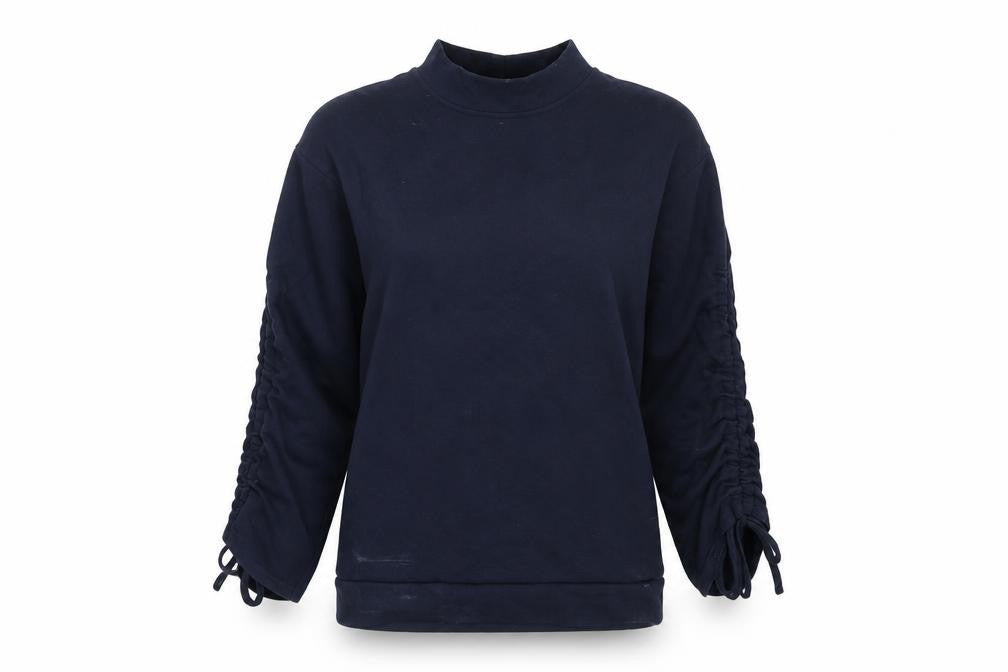 Vera Moda Womens Blue  Polyester Pullover Sweatshirt Size S