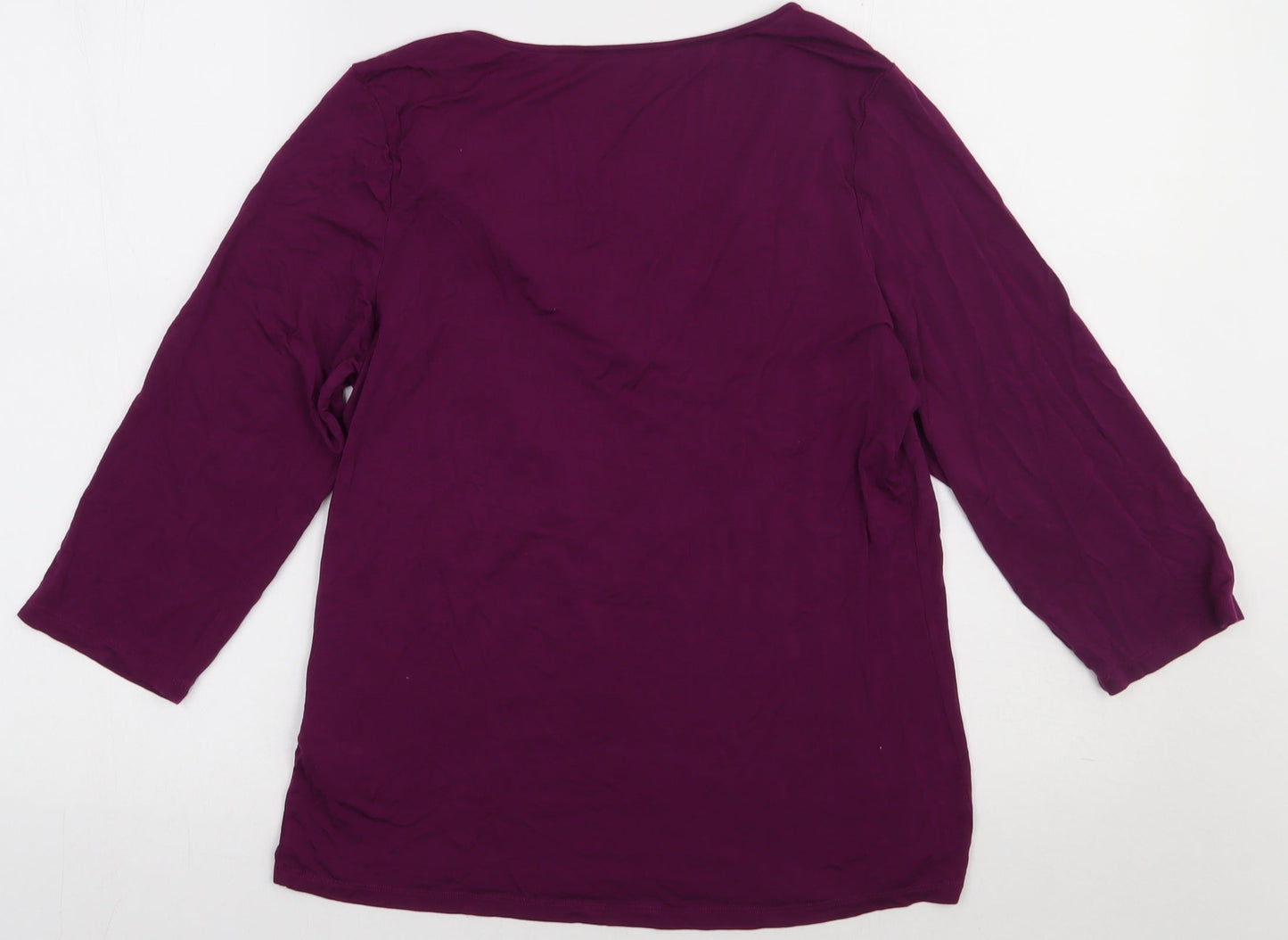 Marks and Spencer Womens Pink  Viscose Pullover Sweatshirt Size 14  Pullover