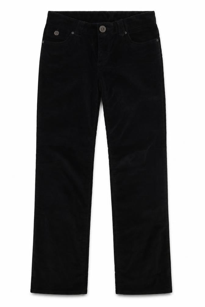 Gap Girls Black  Cotton Capri Trousers Size 12 Years  Regular Button