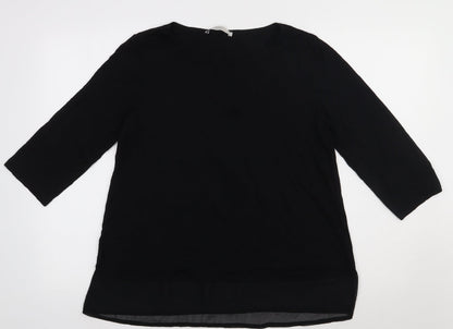 Preloved George Womens Black  Viscose Pullover Sweatshirt Size 16  Pullover - Front